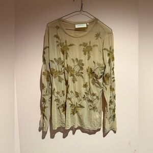 La Bellum sheer embroidered top